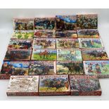 A collection of boxed Red Box military plastic model figurine sets including Scottish Troops,