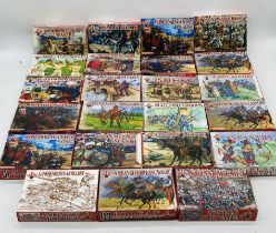 A collection of boxed Red Box military plastic model figurine sets including Scottish Troops,
