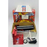 A boxed Ideal Evel Knievel deluxe daredevil stunt set