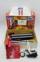 A boxed Ideal Evel Knievel deluxe daredevil stunt set