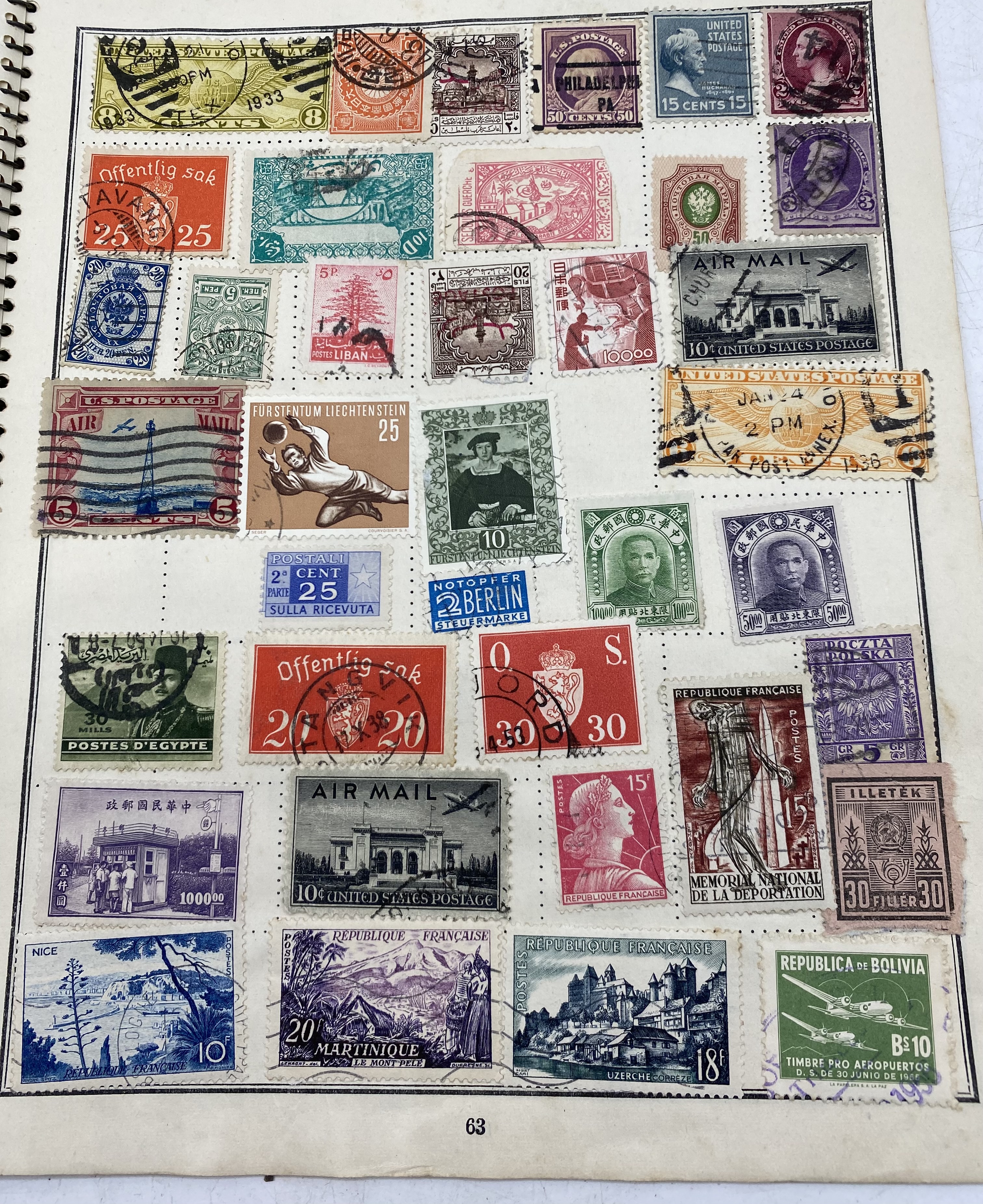 An album of worldwide stamps including Penny Reds etc. - Image 56 of 57