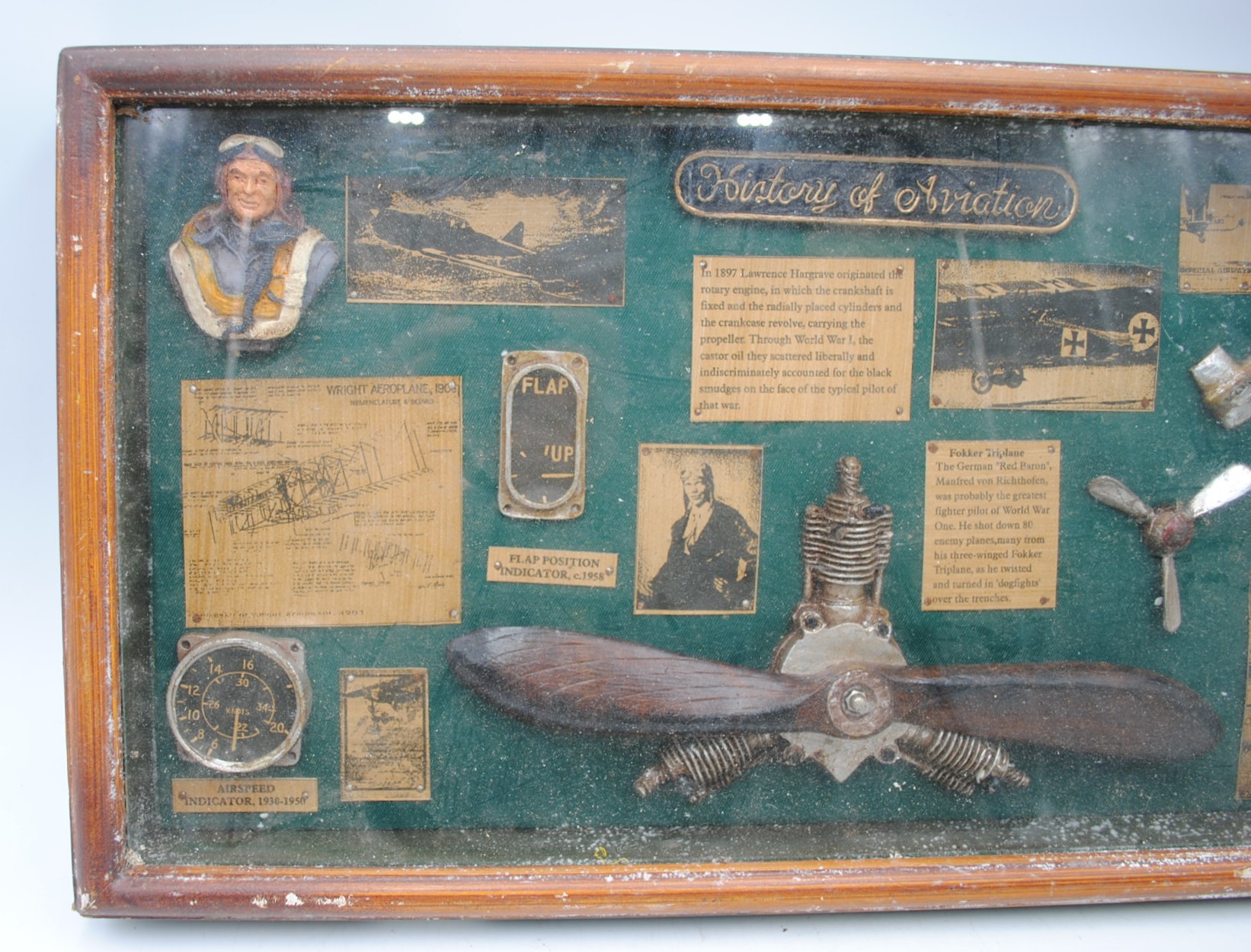 A 'History of Aviation' display case - 28.5cm x 52.5cm - Image 2 of 4