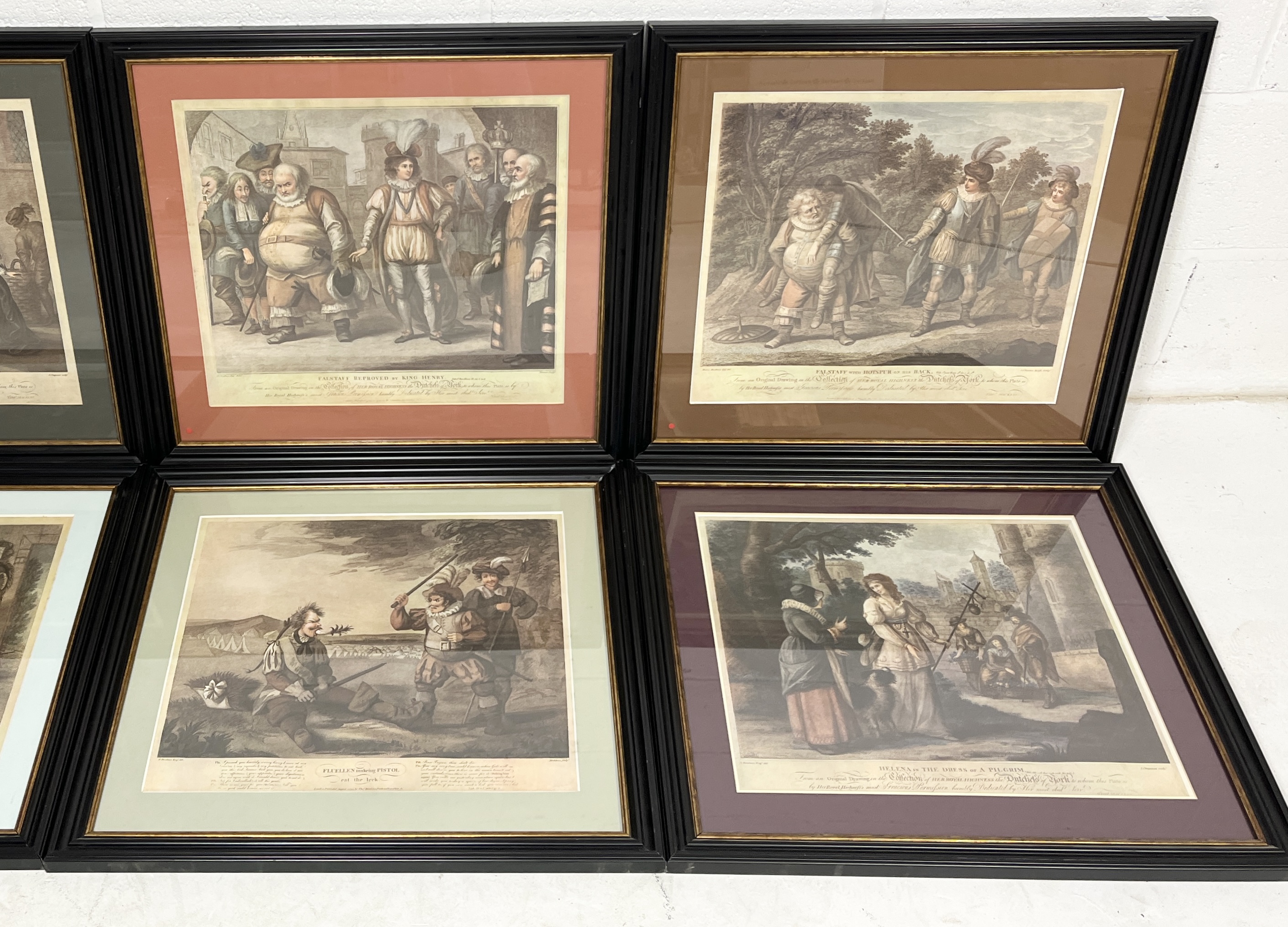 A set of ten framed prints of engravings originally published by the Macklin poets gallery London of - Image 3 of 3