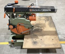 A Dewalt power shop chop saw