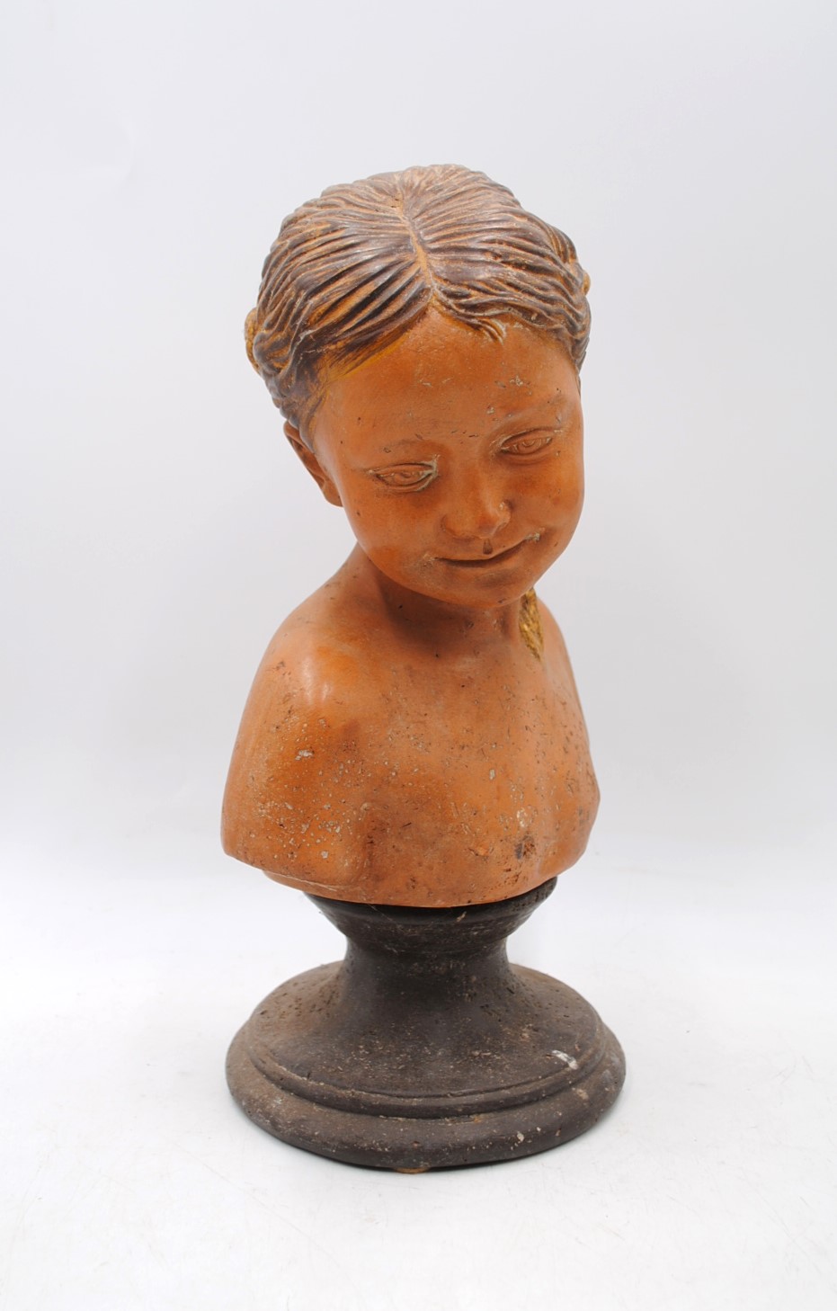 A bust of a young girl - height 39cm - Image 2 of 4