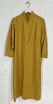 A vintage Louis Feraud yellow Kaftan dress and belt UK size 12