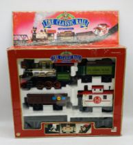 A boxed Echo battery operated "The Classic Rail" train set comprising of locomotive, tender, two