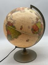 An illuminated Heritage globe.