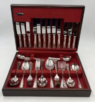 An Osborne canteen of silver plated cutlery
