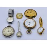 A collection of vintage watches including Avia, Accurist, Ivy gold plated wristwatch etc.