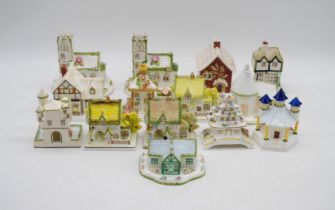 A collection of Coalport cottages