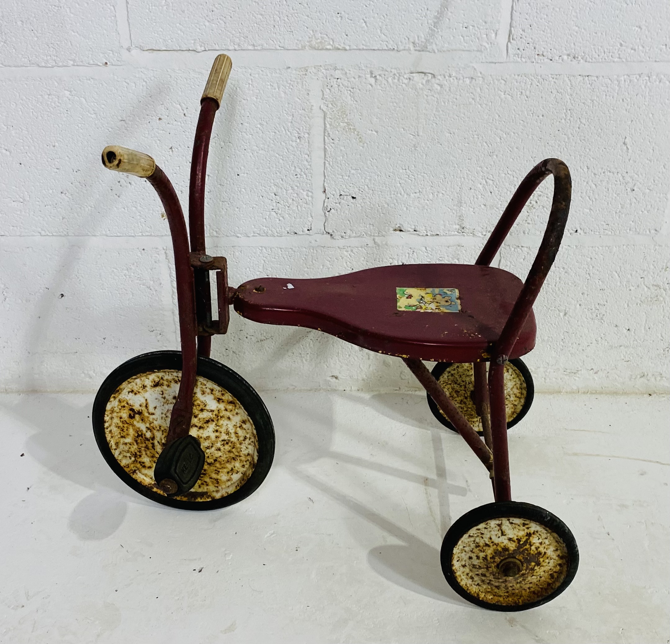 A vintage Lines Bros. (Ireland) Ltd child's push-a-long horse with metal frame, rubber wheels and - Image 5 of 7