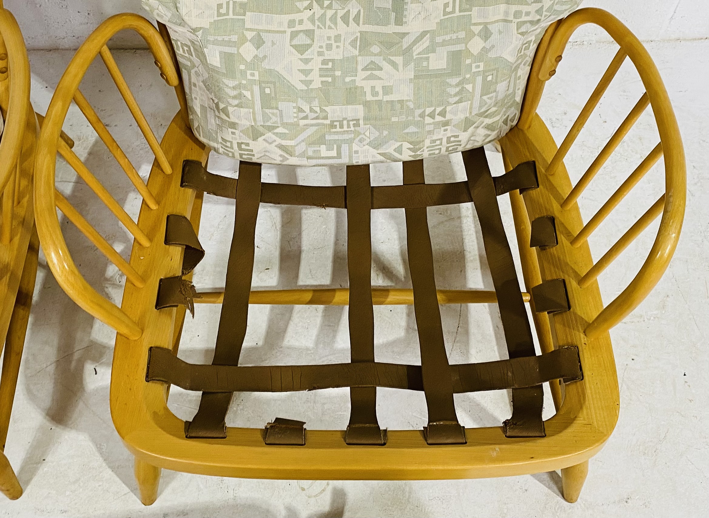 A pair of Ercol blonde armchairs - Image 7 of 7