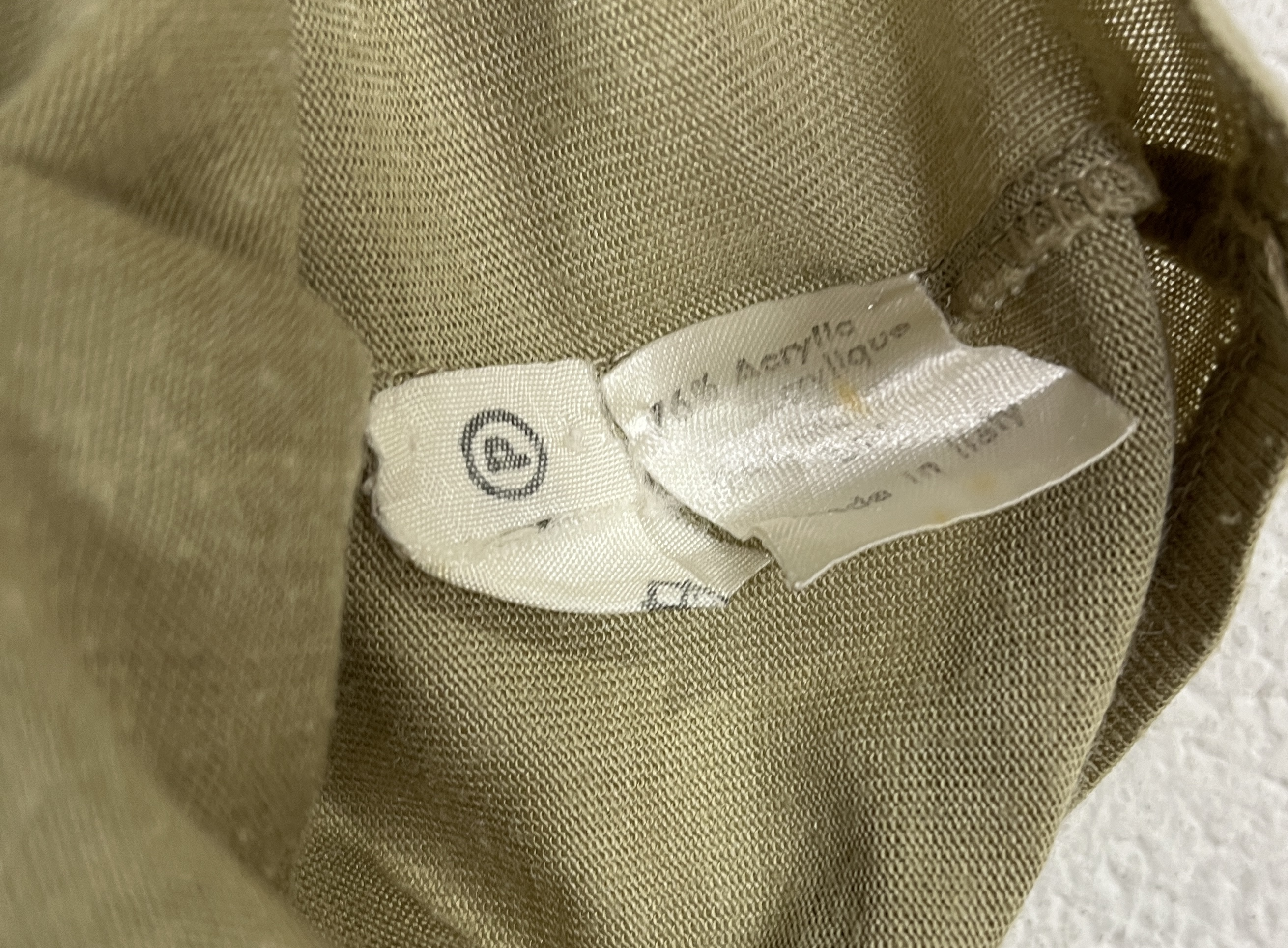 A vintage Christan Dior two piece blouse and skirt set in Khaki - Image 4 of 5