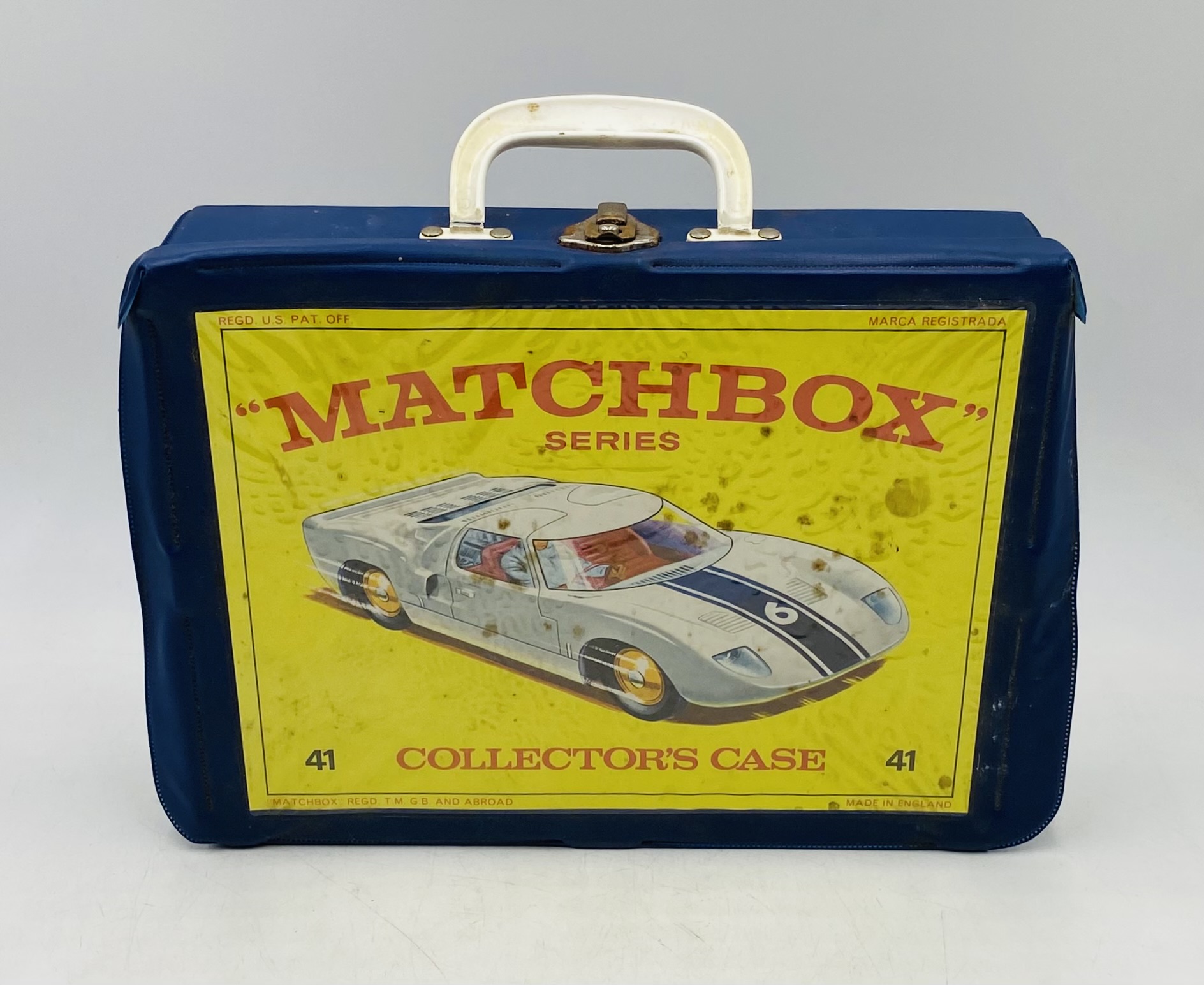 A Matchbox Series Collector's Case (No 41), full with die-cast vehicles - handle to carry case A/F
