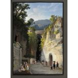 A collection of five unframed 19th century Neapolitan school Gouaches attributed to Gioacchino La