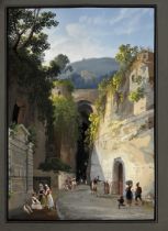 A collection of five unframed 19th century Neapolitan school Gouaches attributed to Gioacchino La