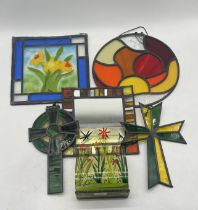 A collection of modern stained glass