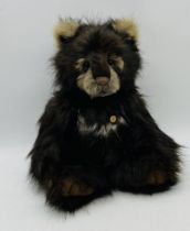 A Charlie Bears "Goober" teddy bear, designed by Isabelle Lee (CB151530) in dark brown long pile