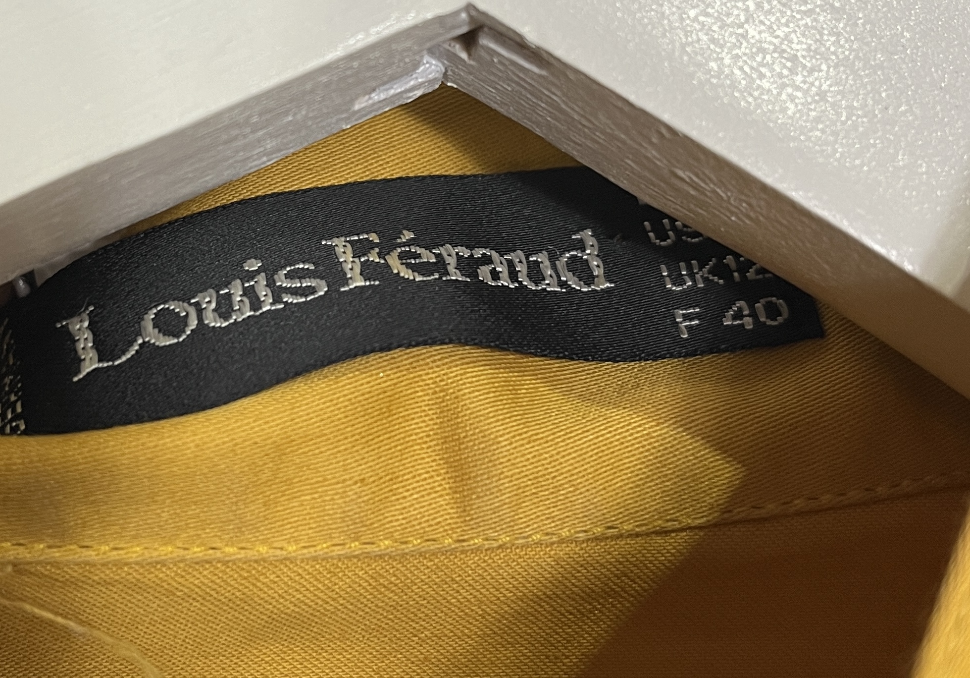 A vintage Louis Feraud yellow Kaftan dress and belt UK size 12 - Image 2 of 5