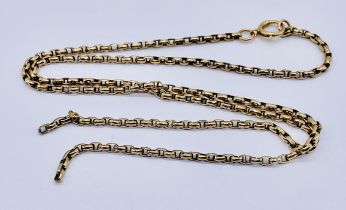An unmarked 9ct gold chain (A/F) weight 8.3g