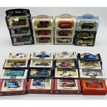 A collection of boxed die-cast vehicles including Lledo Promotional Models, Lledo Hamleys, Oxford