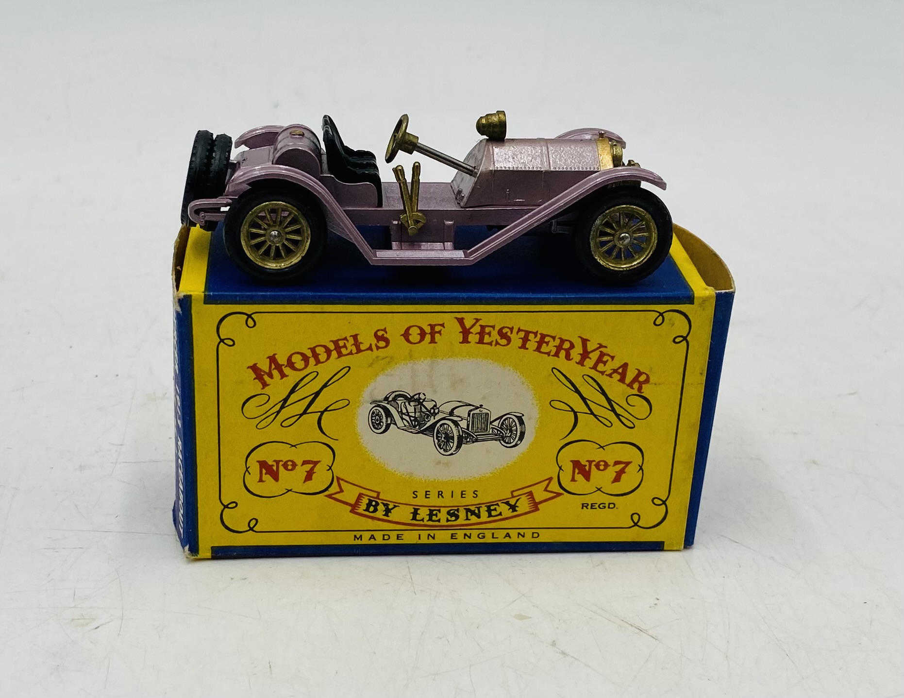 A collection of seven boxed Lesney Models of Yesteryear die-cast vehicles including The Allchin - Image 5 of 5