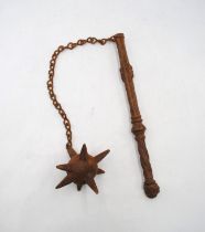 A medieval style metal 'morning star' flail