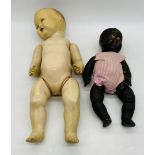 Two vintage dolls, largest by Sarold Manufacturing Company Ltd