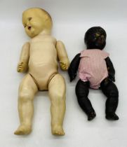 Two vintage dolls, largest by Sarold Manufacturing Company Ltd