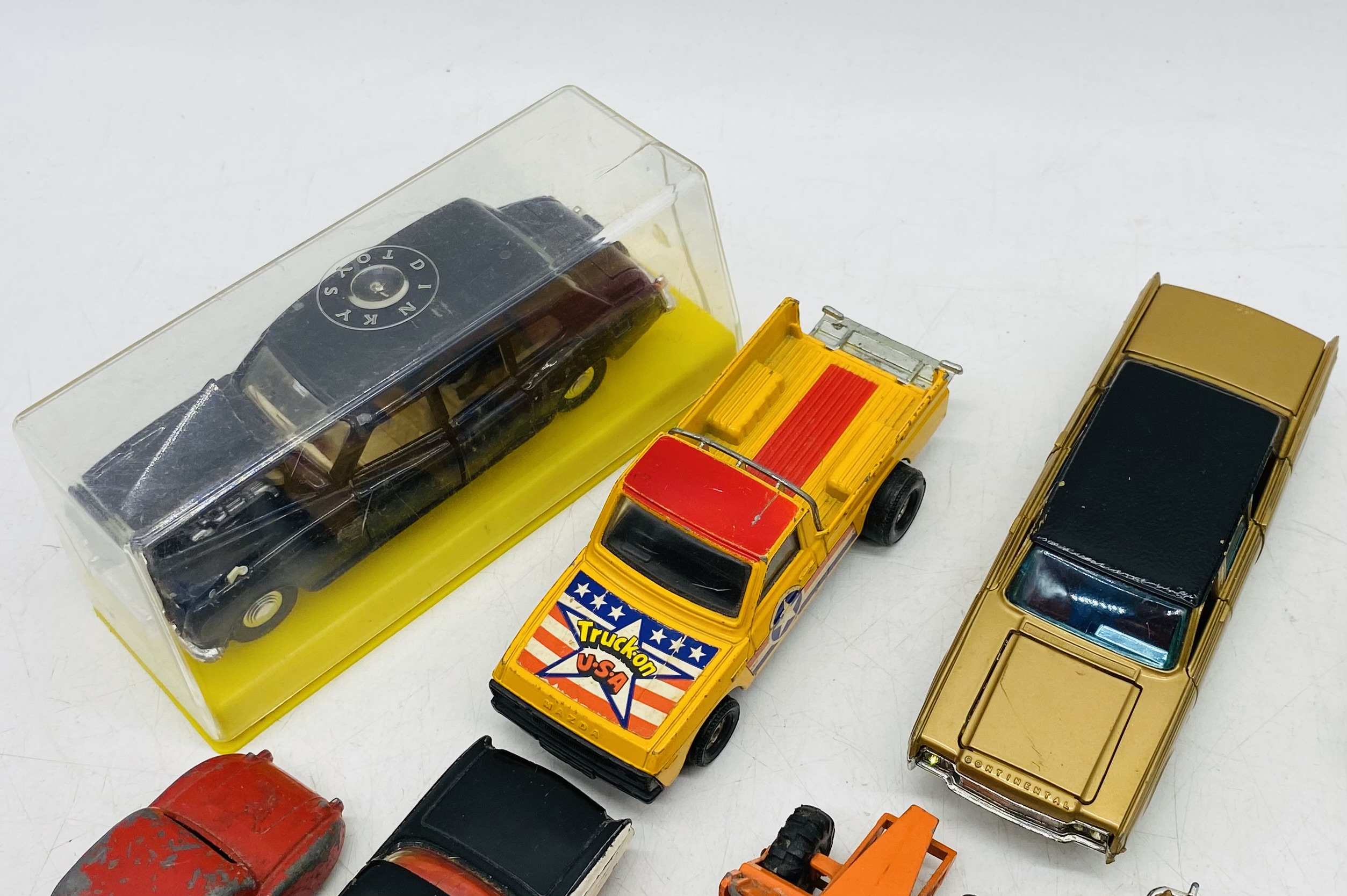 A collection of loose die-cast vehicles including Corgi Toys Batmobile & Batboat, Lesney, - Image 3 of 6