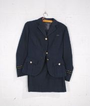 A 'Gieves' ladies RAF uniform, comprising a jacket, skirt and cap, along with another cap by '