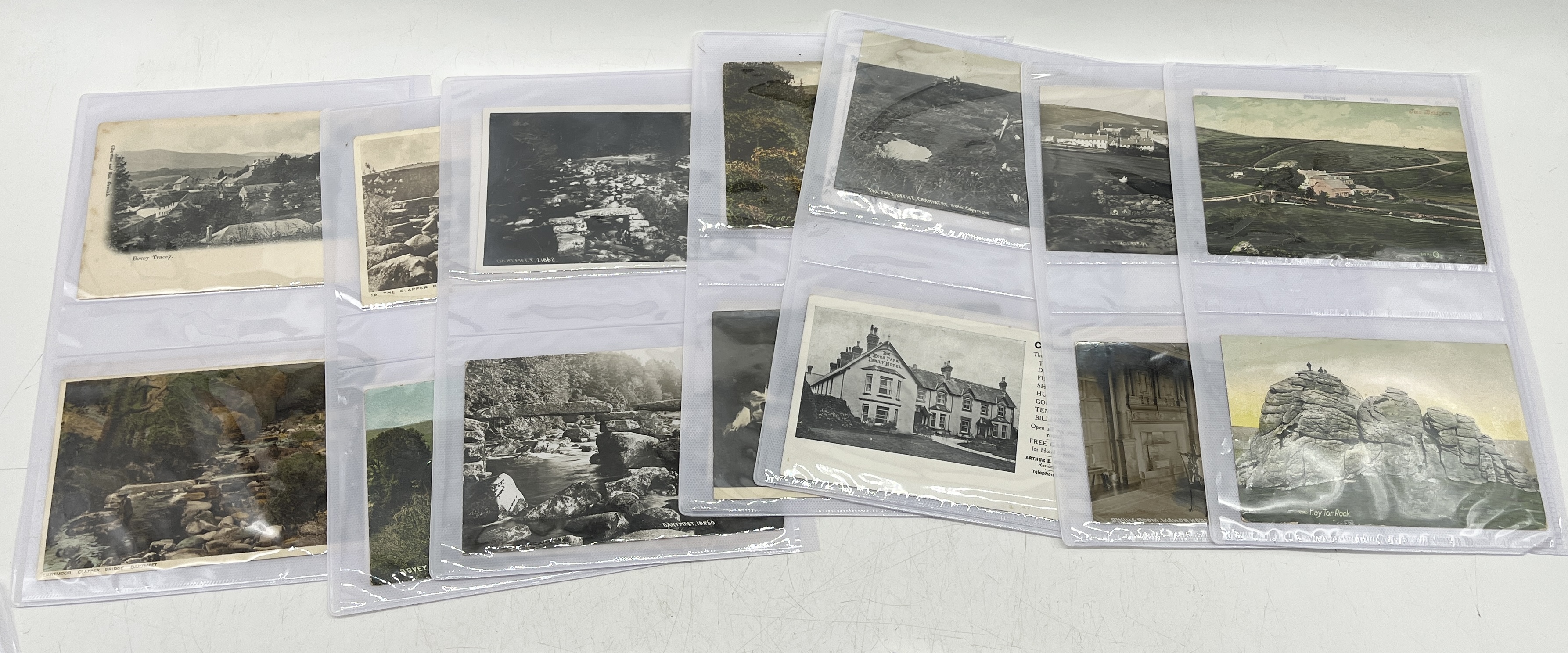 A collection of vintage postcards on the subject of Dartmoor and it's towns and villages - Image 3 of 7