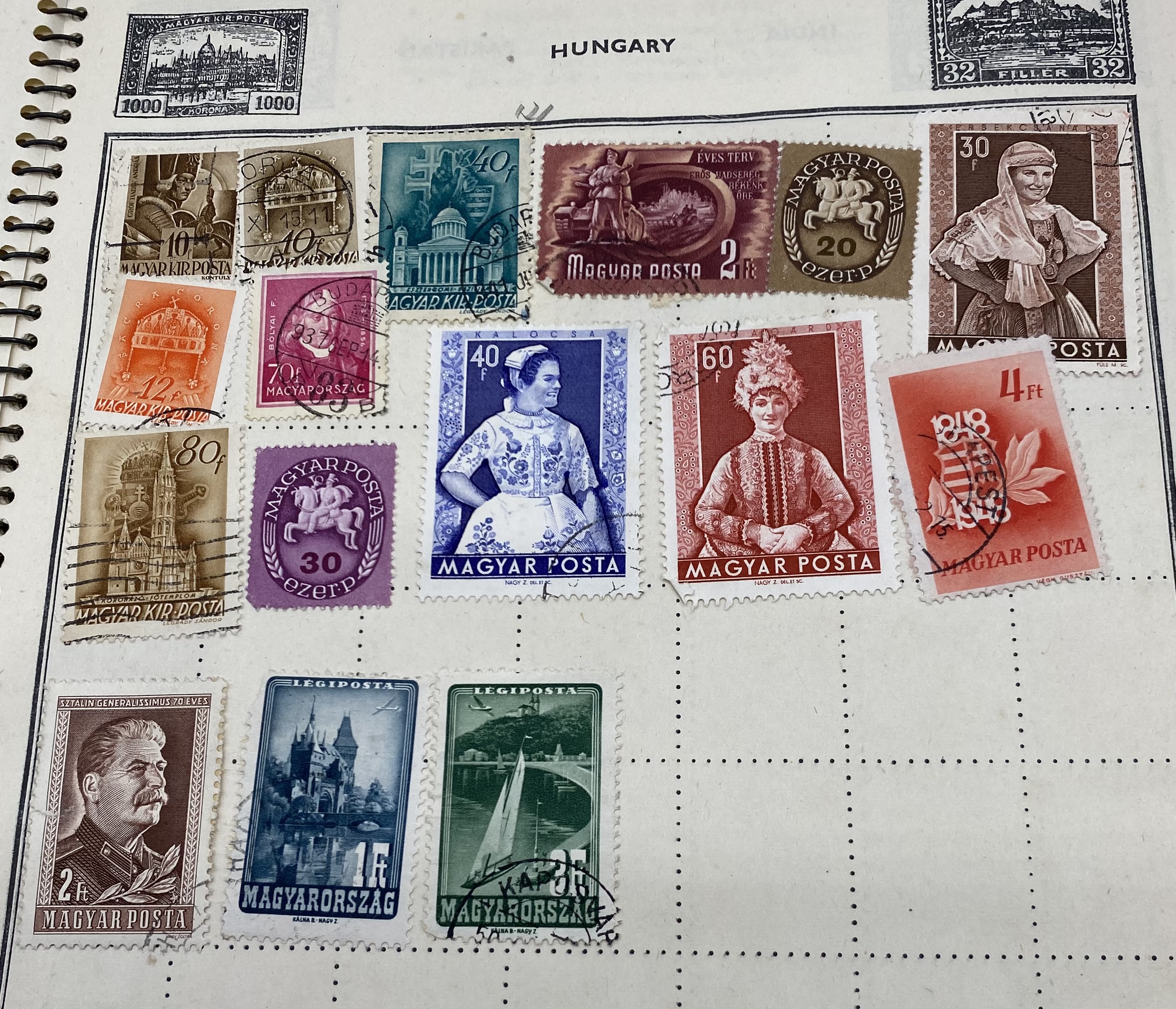 An album of worldwide stamps including Penny Reds etc. - Image 28 of 57