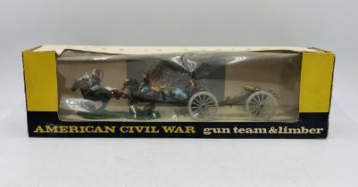 A boxed Britains Ltd American Civil War Gun Team and Limber set (7464)
