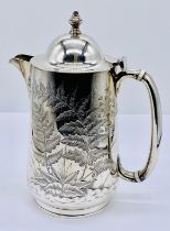 An Exeter hallmarked silver coffee pot dated 1880, total weight 346.3g (11.91 troy ounces) maker