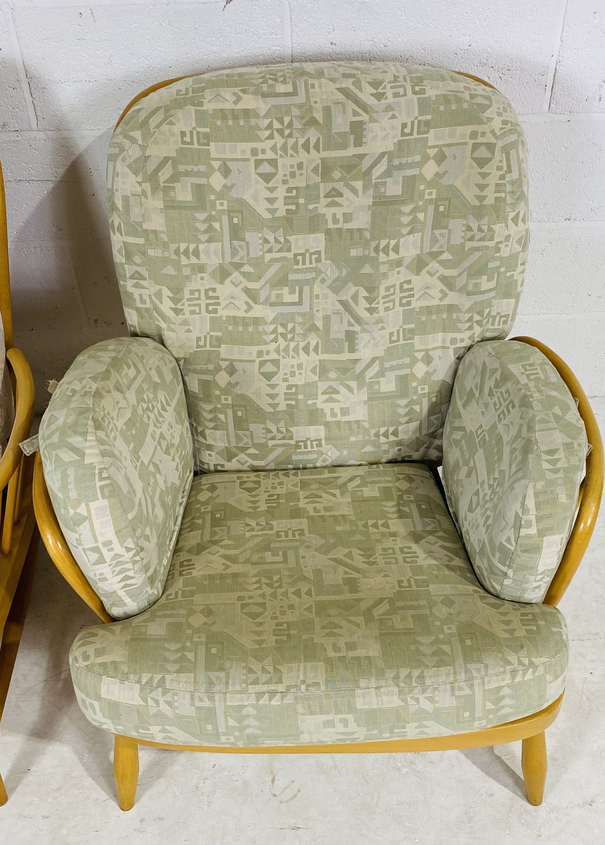 A pair of Ercol blonde armchairs - Image 4 of 7