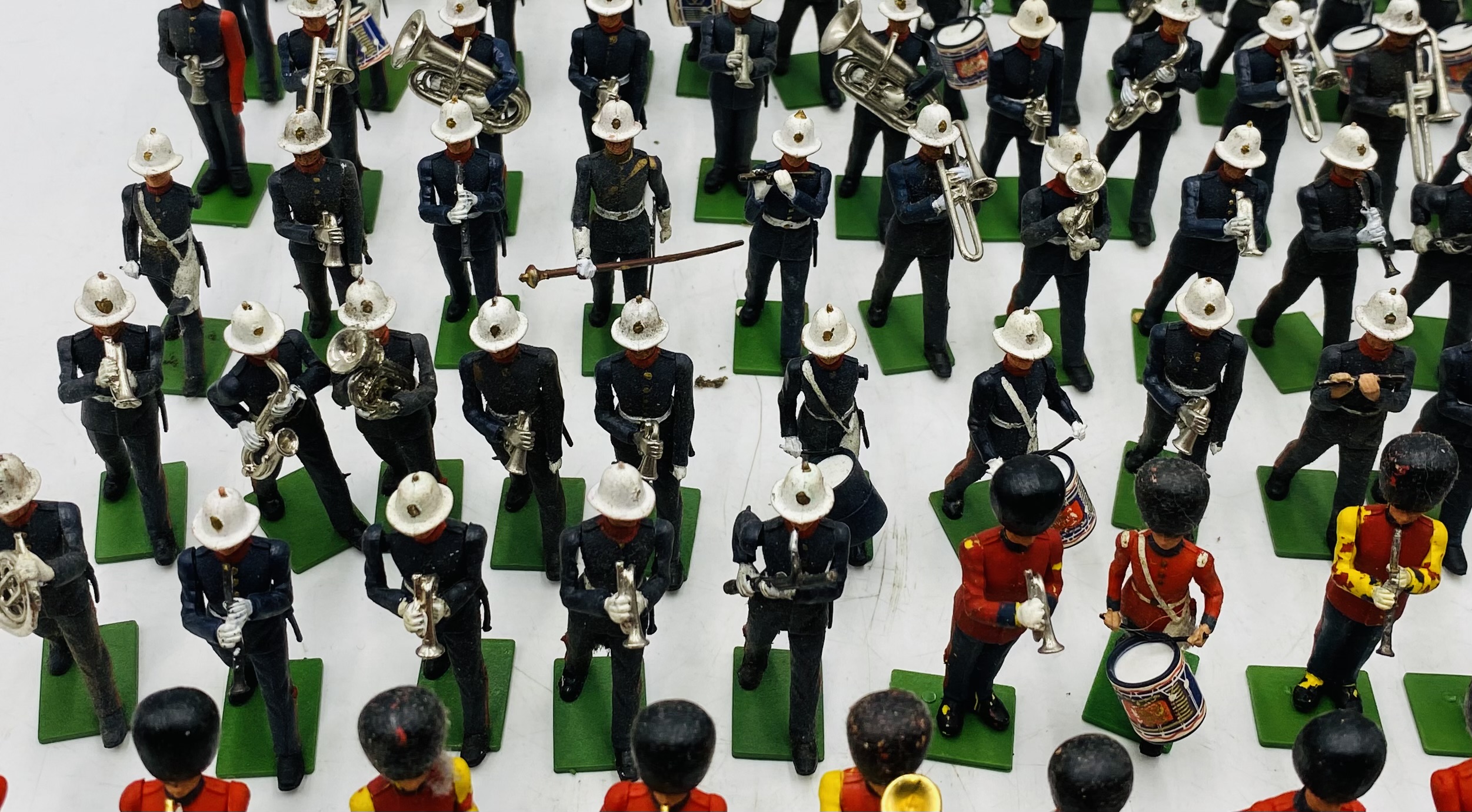A collection of Britains Ltd plastic toy figurines related to military marching bands including - Image 5 of 7