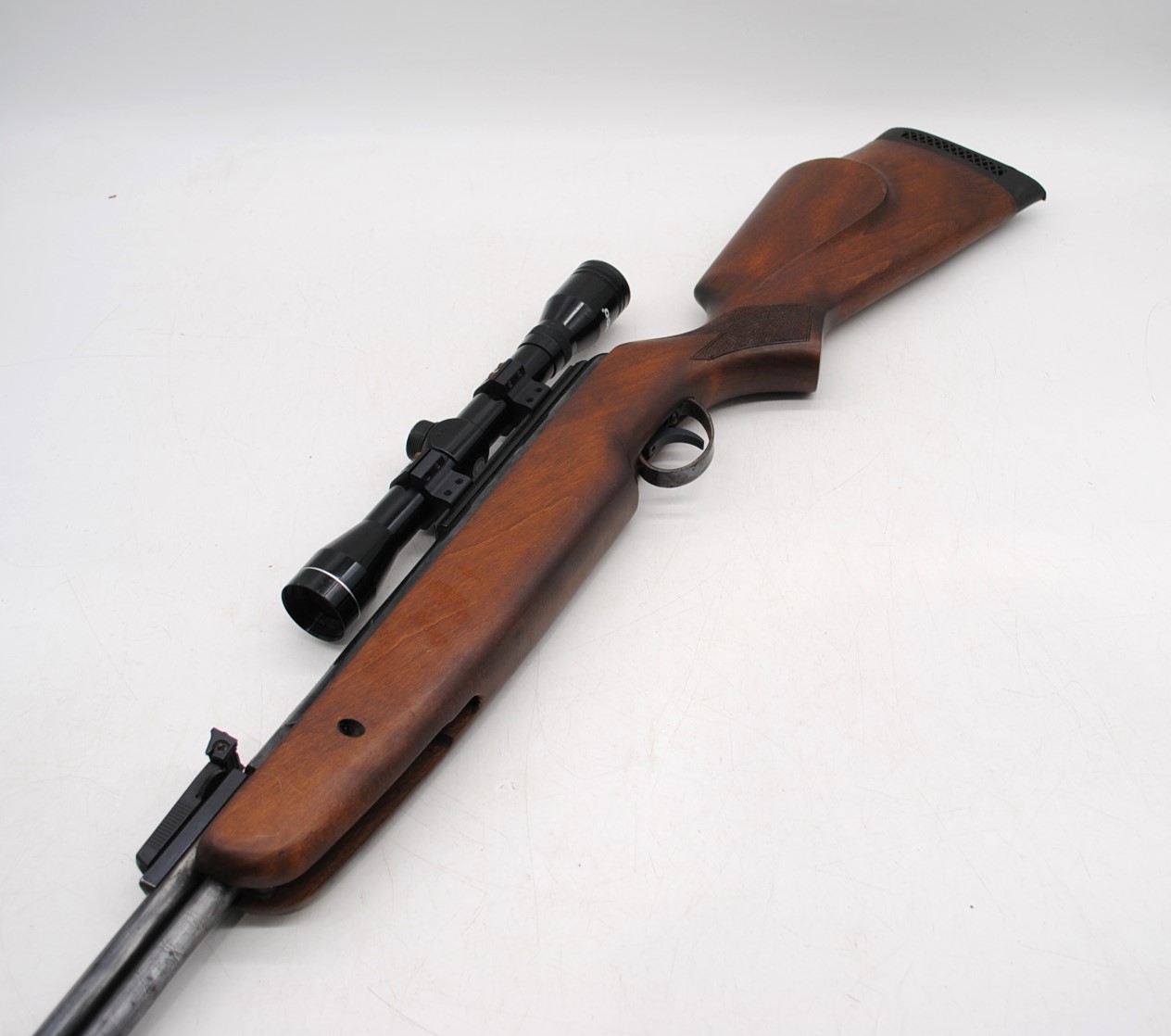 A BSA .177 underlever air rifle, with Tasco 4x32 scope, cleaning kit and case - Image 5 of 10