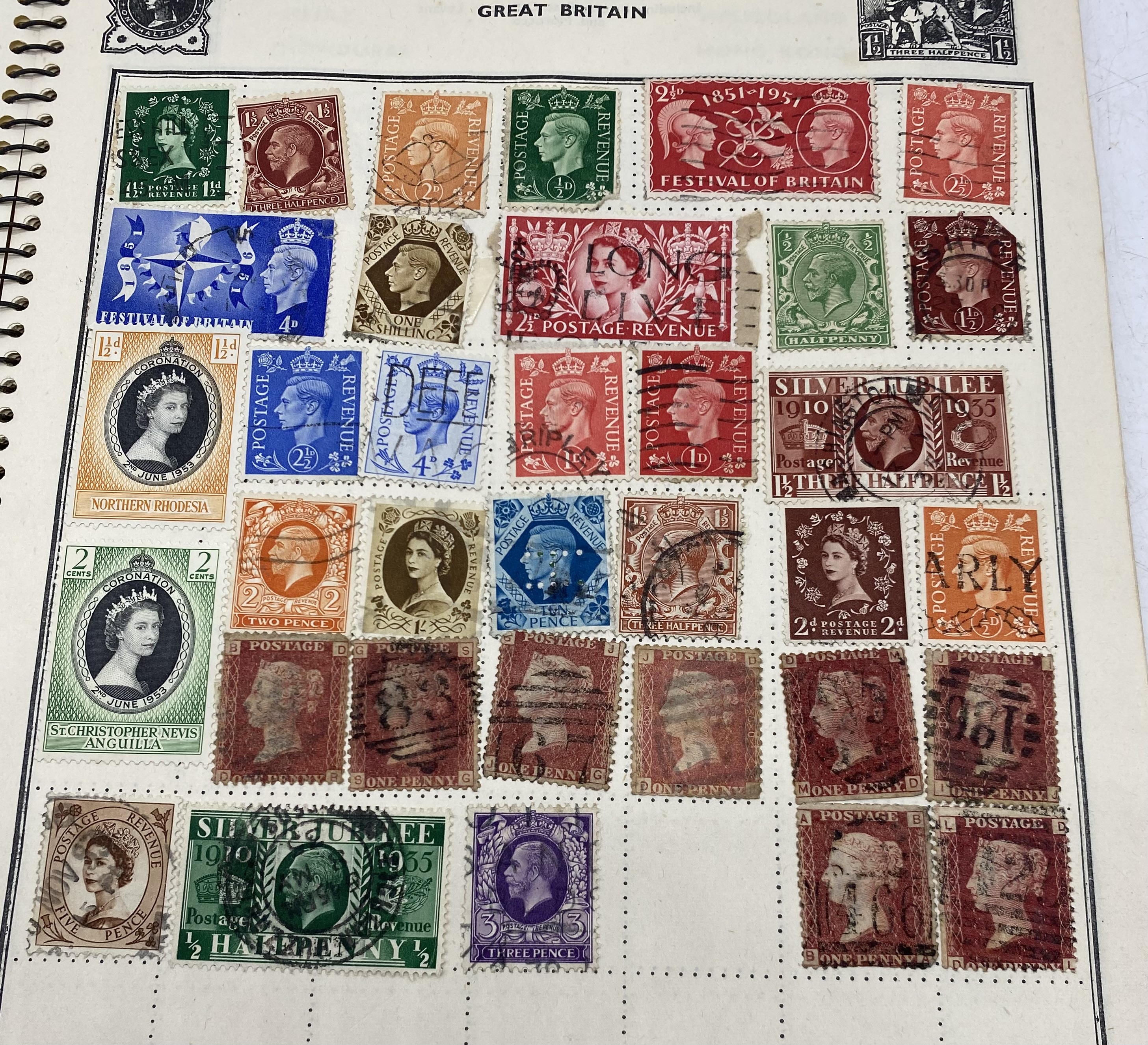 An album of worldwide stamps including Penny Reds etc. - Image 24 of 57