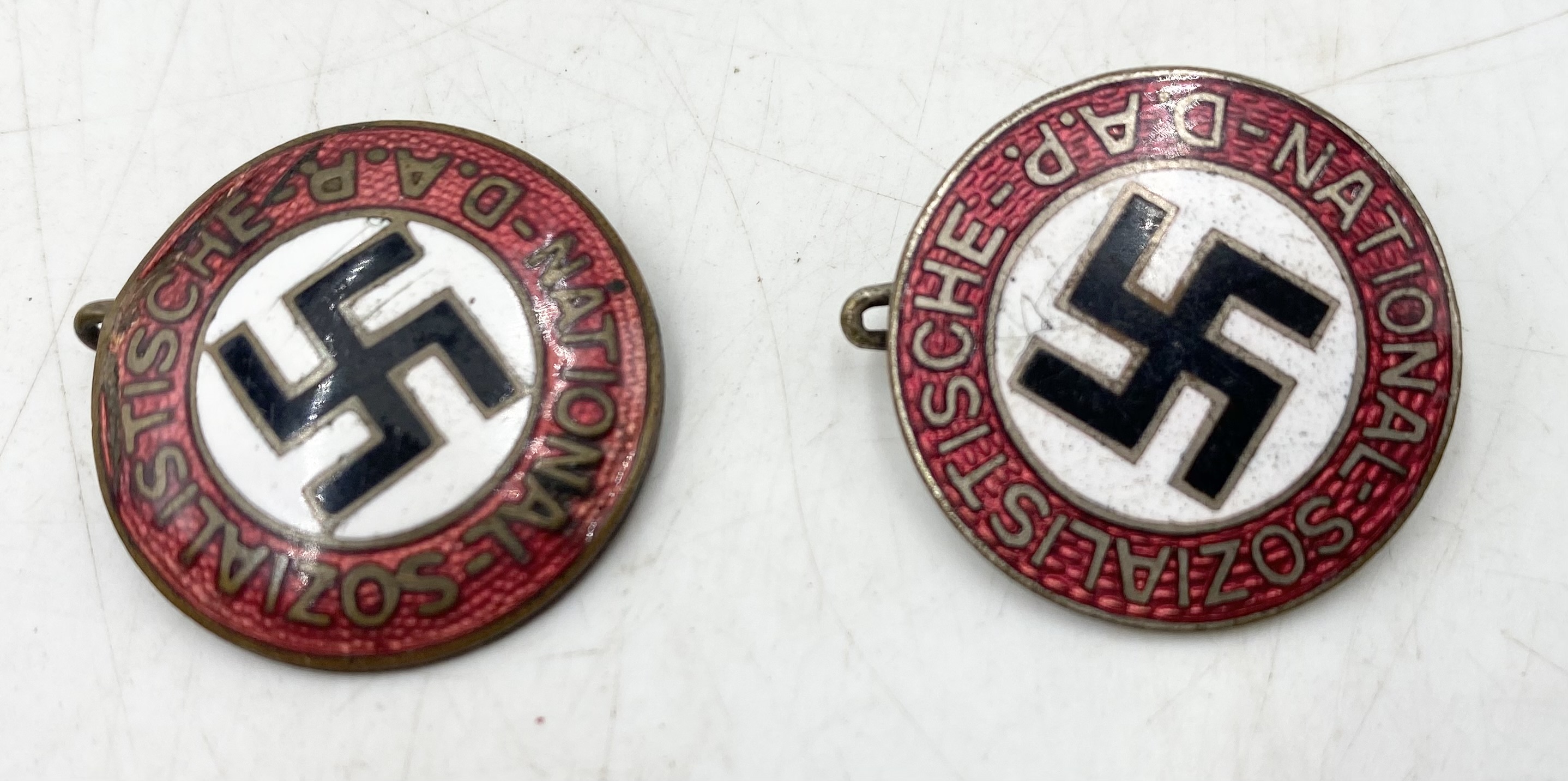 Two WWII German NSDAP party badges, a War Merit Cross 1939 (marked L15) along with a Third Reich - Image 4 of 5