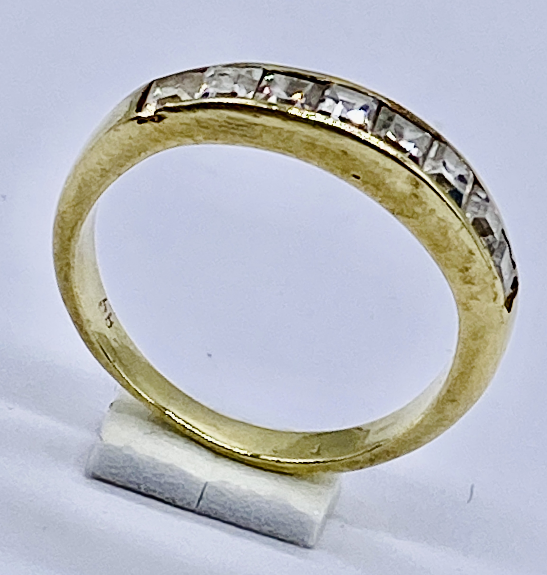 A 14ct gold dress ring, size K, weight 2.5g - Bild 2 aus 3