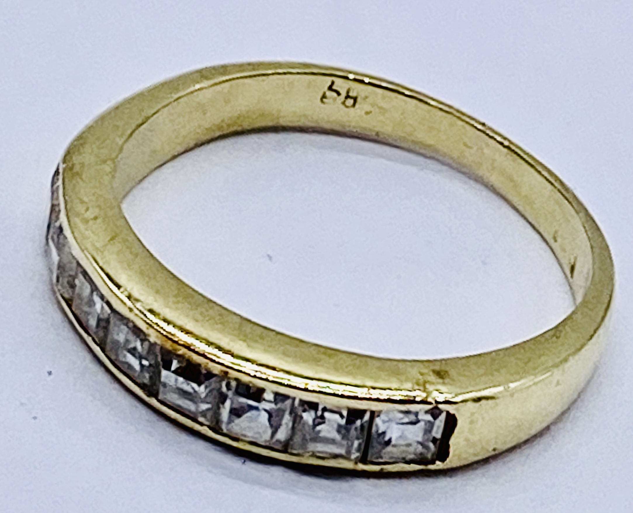A 14ct gold dress ring, size K, weight 2.5g - Bild 3 aus 3