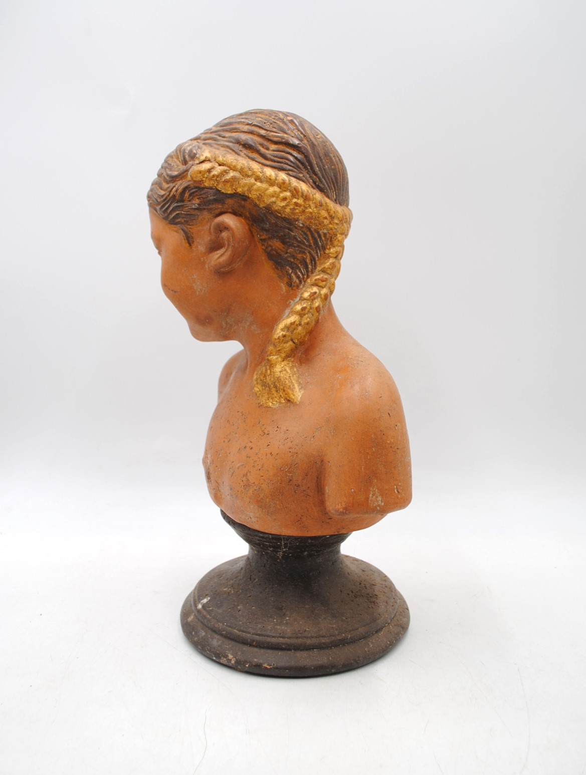 A bust of a young girl - height 39cm - Image 3 of 4