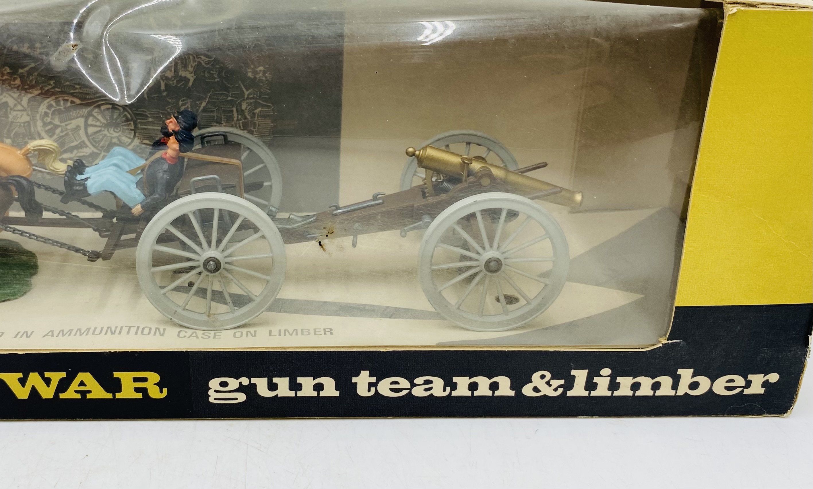 A boxed Britains Ltd American Civil War Gun Team and Limber set (7464) - Image 3 of 5