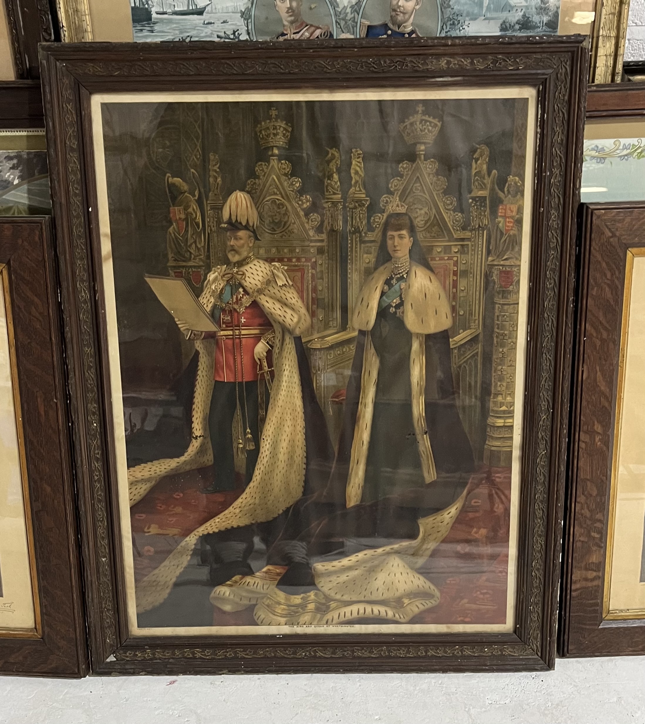 A collection of assorted Royal related framed prints. - Image 8 of 9
