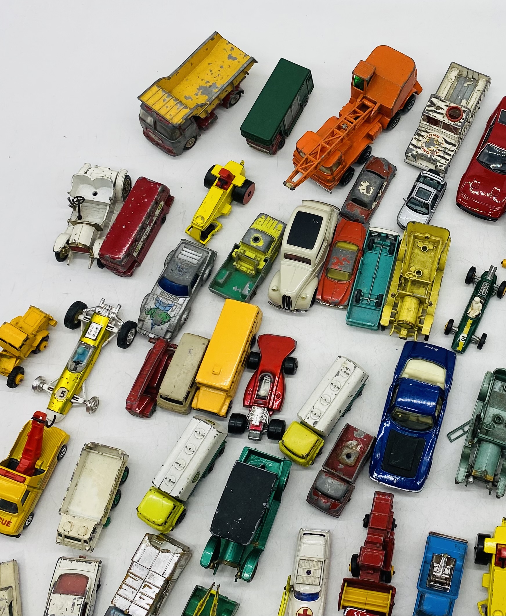 A collection of playworn die-cast vehicles including Corgi, Lesney, Matchbox, Dinky Toys etc - Image 2 of 6