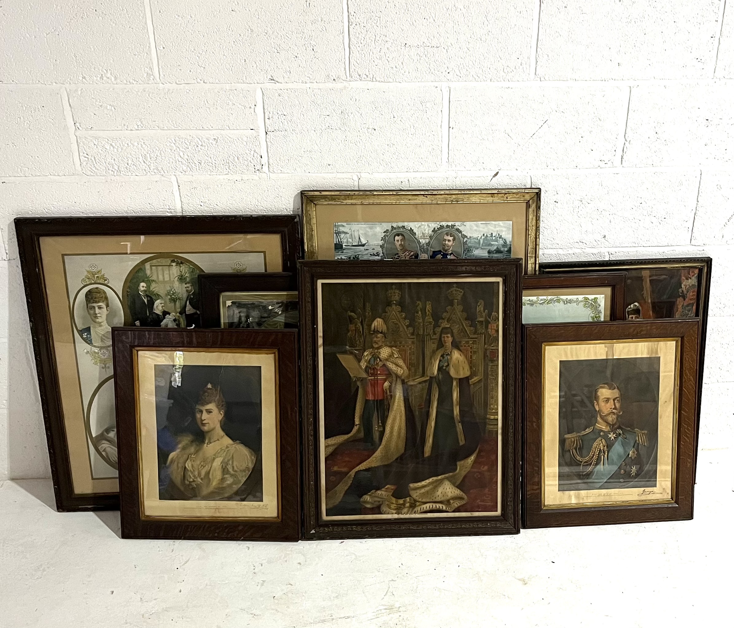A collection of assorted Royal related framed prints. - Image 9 of 9