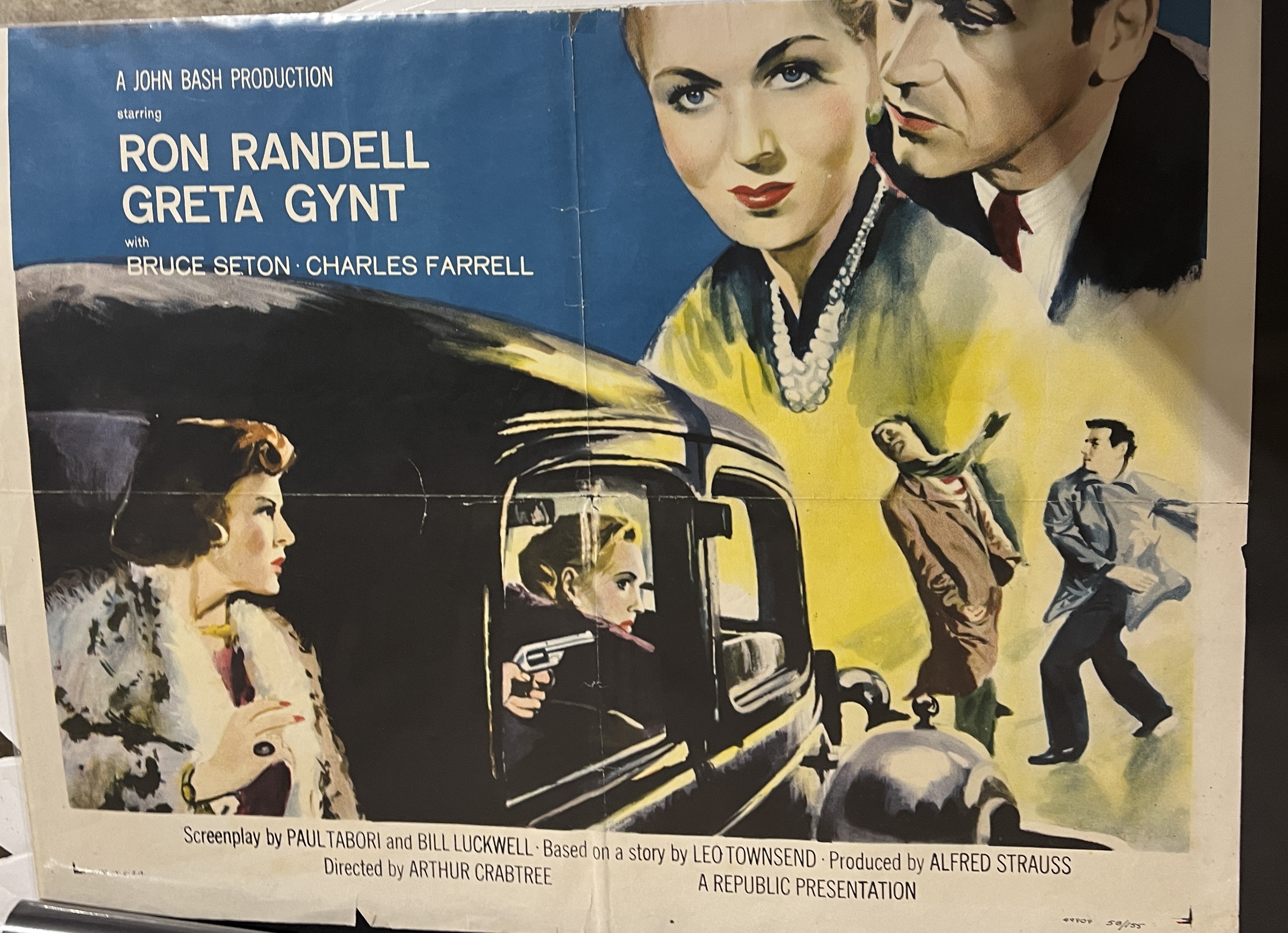 A collection of vintage film posters includes I, Jane Doe; Accused of Murder and Strange Case of - Image 6 of 9