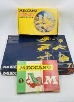 Three vintage boxed Meccano sets including a 1970's Constructor Set No 7 (660 Parts - looks